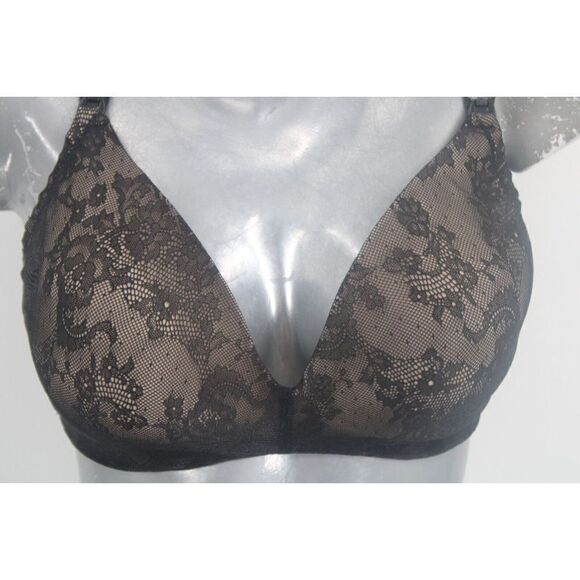 3 Natori Private Luxuries Maternity Nursing Clip Down Wireless Bra 34DDD Black - Picture 3 of 11